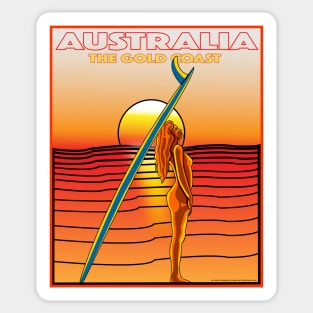 SURF AUSTRALIA Gold Coast Sticker